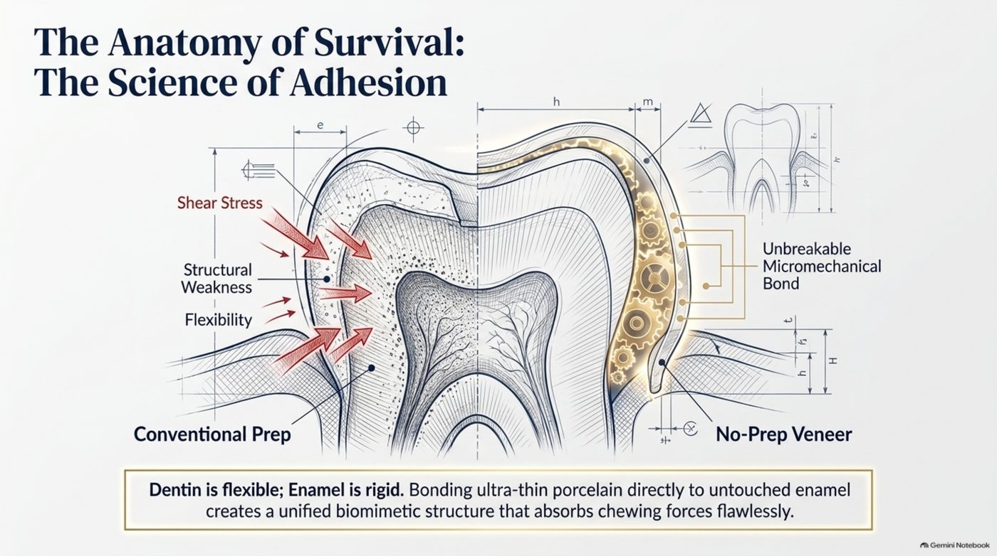 The anatomy of survival: the science of adhesion, shear stress and the biomimetic bond