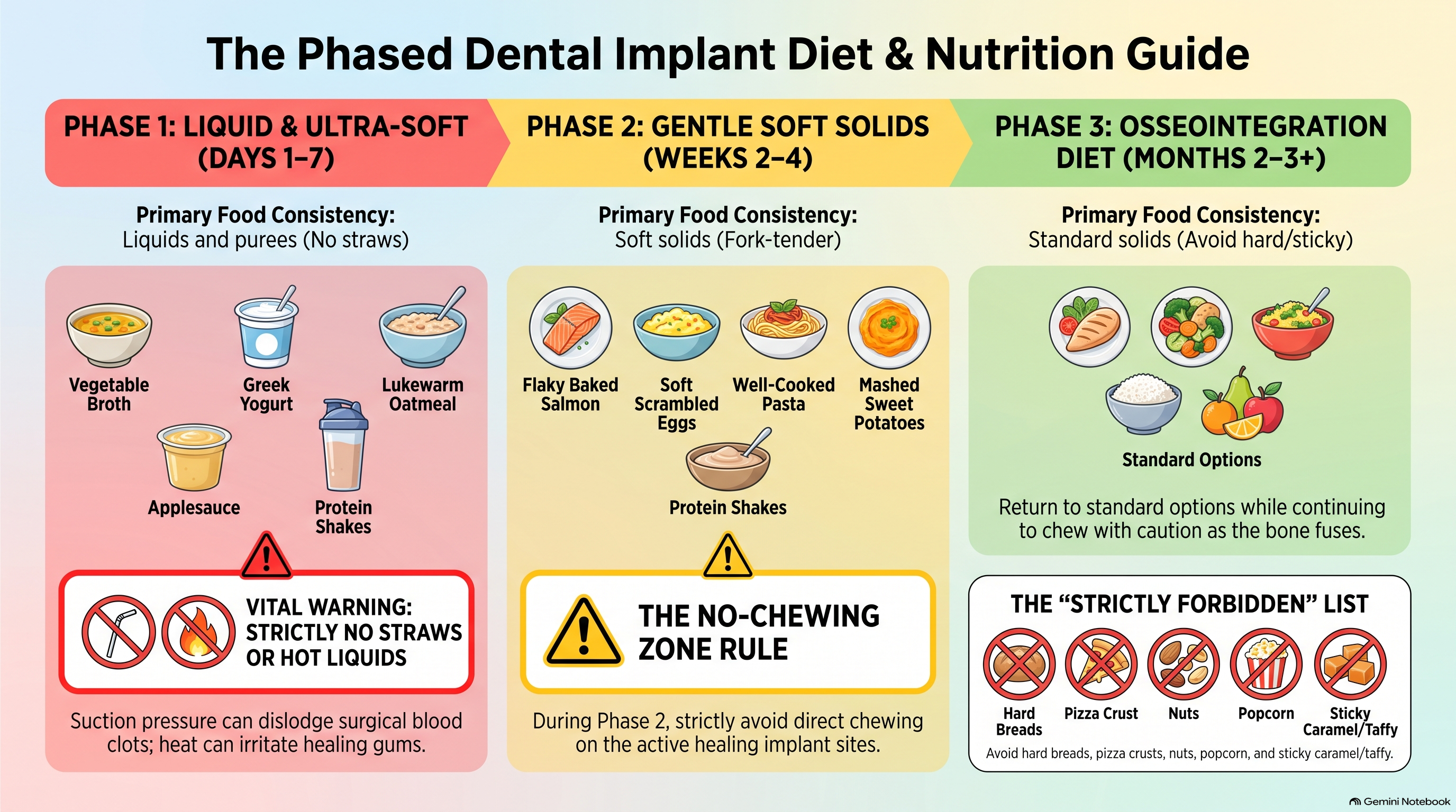 Phased Dental Implant Nutrition Guide